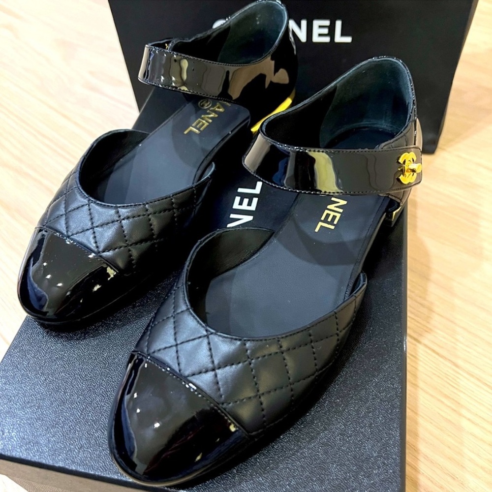 Chanel Black Patent Mary Jane